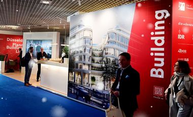 Der Messestand der Landeshauptstadt Düsseldorf + Partner 