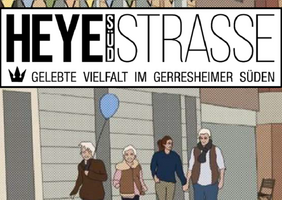 Plakat Schaufenster Wettbewerb in der Heyestraße Süd