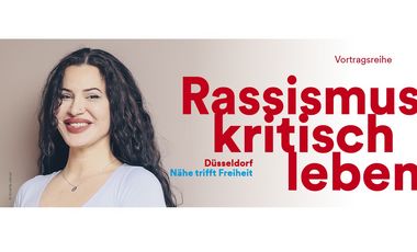 Titelgrafik zur Veranstaltung "Rassismuskritisch leben: Struktureller Rassismus in der psychosozialen Gesundheitsversorgung"