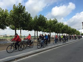 Teilnehmer am Wettbewerb Stadtradeln im Einsatz © Landeshauptstadt Düsseldorf, Umweltamt 