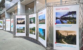 Premiere der Ausstellung Im Foyer der Stadtsparkasse Düsseldorf