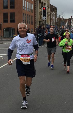 Wolfgang Hofmann beim Halbmarathon Reading