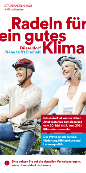 Titel vom Flyer zum Stadtradeln 2021