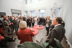 Arbeitnehmerempfang im Rathaus am 29. April 2019 aus Anlass des "Tags der Arbeit". Foto: Melanie Zanin