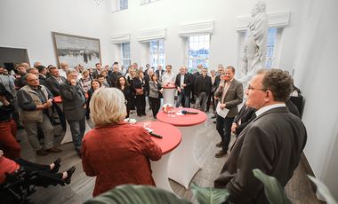 Arbeitnehmerempfang im Rathaus am 29. April 2019 aus Anlass des "Tags der Arbeit". Foto: Melanie Zanin