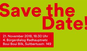 4. Bürgerdialog 2018, am Mittwoch, 21. November, 18.30 Uhr im Boui Boui Bilk, Suitbertusstraße 149