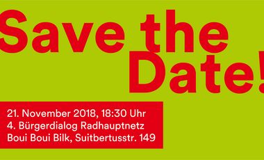 4. Bürgerdialog 2018, am Mittwoch, 21. November, 18.30 Uhr im Boui Boui Bilk, Suitbertusstraße 149