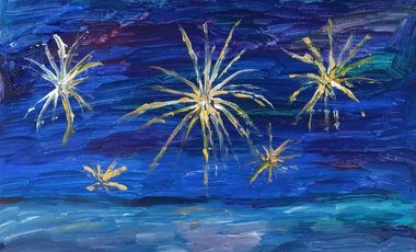 "Feuerwerk" (Ausschnitt) von Christina Kühne