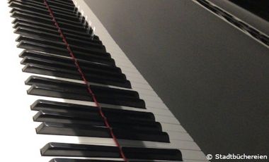 Foto mit Pianotasten