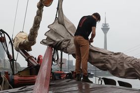 Die kostenfreie Begehung des "schwimmenden Denkmals" ist vom 5. bis zum 8. September 2024 möglich.