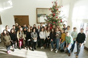 Austauschschüler aus Bilbao zu Gast im Rathaus. Foto: David Young