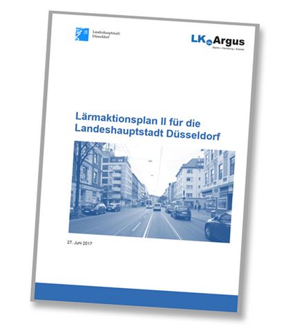 Titel Lärmaktionsplan II für die Landeshauptstadt Düsseldorf