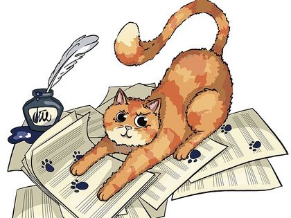 Kater Karl (Zeichnung von Anna-Sophie Focke)