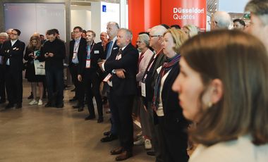 Großes Interesse an der Präsentation von Dr. Stephan Keller auf der Immobilienmesse MIPIM in Cannes © Landeshauptstadt Düsseldorf 