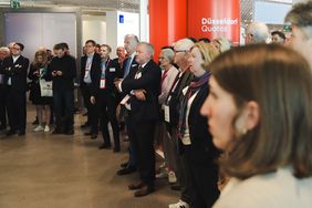 Großes Interesse an der Präsentation von Dr. Stephan Keller auf der Immobilienmesse MIPIM in Cannes © Landeshauptstadt Düsseldorf 