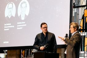 © Wirtschaftsförderung Düsseldorf/Simon Fricke. Christian Zaum (r.) im Gespräch mit Lars Terlinden (l.)