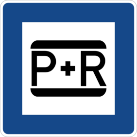 Verkehrsschild Park and Ride