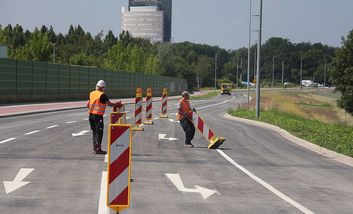 Die Verlängerung der Böhlerstraße wurde für den Autoverkehr freigegeben.