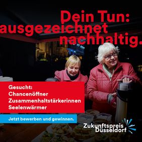 Werbung für den Zukunftspreis © Landeshauptstadt Düsseldorf 