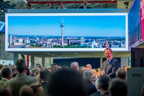 Düsseldorf auf der Expo Real 2024: "Weiterdenken. Weiter bauen." © Landeshauptstadt Düsseldorf