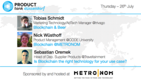 The speakers: Tobias Schmidt, Nick Wüsthoff and Sebastian Oremek