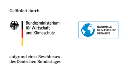 Förderlogo Bundesministerium für Wirtschaft und Klimaschutz und die Nationale Klimaschutzinitiative  