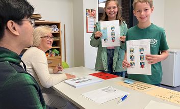 Foto der Neuwahlen des Garather Kinderparlaments