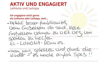 Feedback zu „Leihoma und Leihopa“