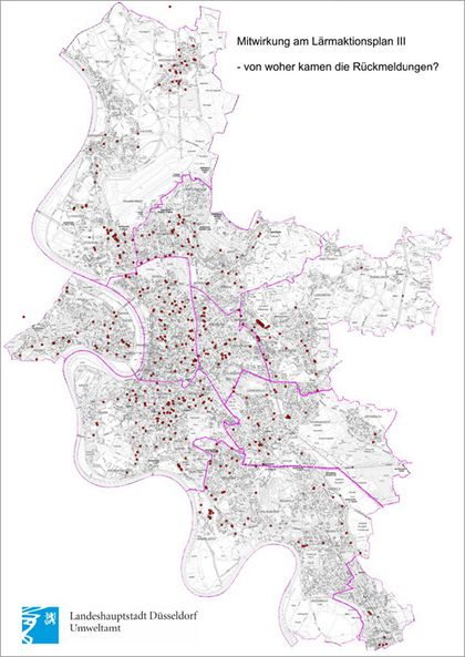 Karte Mitwirkung Lärmaktionsplan III