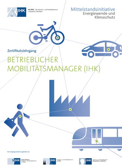 Titel Flyer "Betrieblicher Mobilitätsmanager"