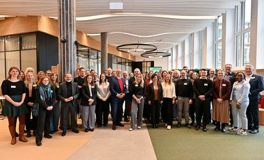 Die Teilnehmerinnen und Teilnehmer des 9. Netzwerktreffens des Düsseldorfer Klimapakts © Wirtschaftsförderung Düsseldorf 