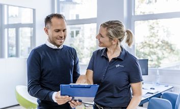 Beispiel Mitarbeitergespräch © Sebastian Fuchs Bad und Heizung GmbH & Co. KG