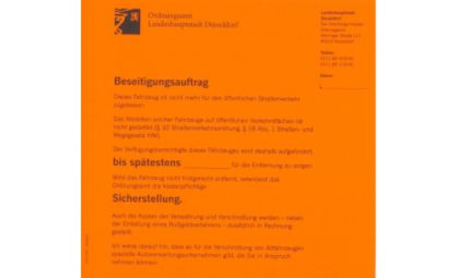Beseitigungshinweis