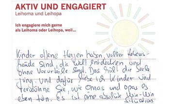 Feedback zu „Leihoma und Leihopa“