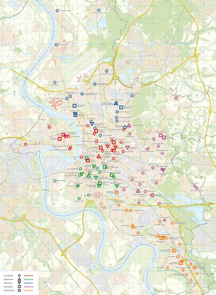 Ansicht der Kooperationsverbünde P ►SEK I