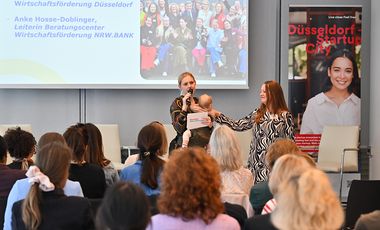 Theresa Winkels, Amtsleiterin der Wirtschaftsförderung Düsseldorf beim Female Business Networking © Wirtschaftsförderung Düsseldorf 