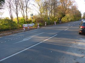 Foto vom Straßenverlauf Eller Kamp Richtung Reichenbacher Weg