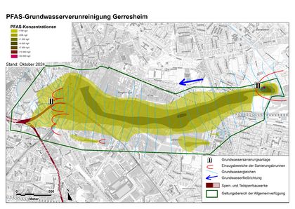Übersicht PFAS-Verunreinigung in D_Gerresheim