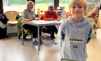 Foto der Neuwahlen des Garather Kinderparlaments