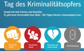 Ausschnitt des Veranstaltungsposters © Fachgruppe Opferschutz des Kriminalpräventiven Rates der Landeshauptstadt Düsseldorf